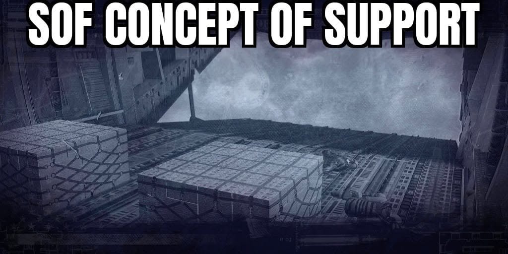 Comment attachment by Scott Schneider: Pallets of money inside an aircraft labeled SOF Concept of Support.